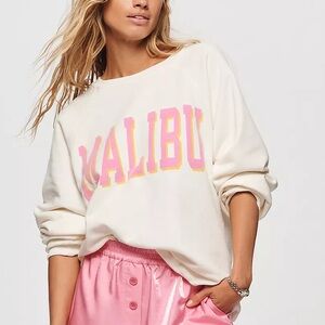FREE PEOPLE Original Retro Brand Oversized Sweatshirt “MALIBU”